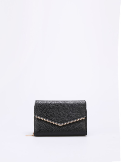Portefeuille style pochette enveloppe noir