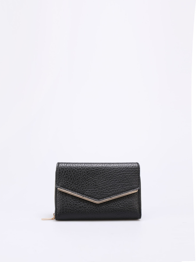 Portefeuille style pochette enveloppe noir