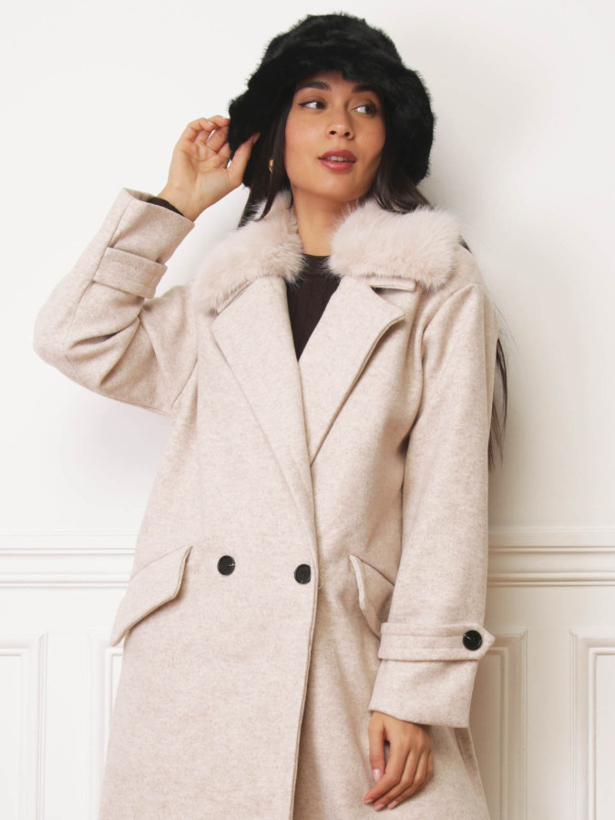 Bob en fausse fourrure noire