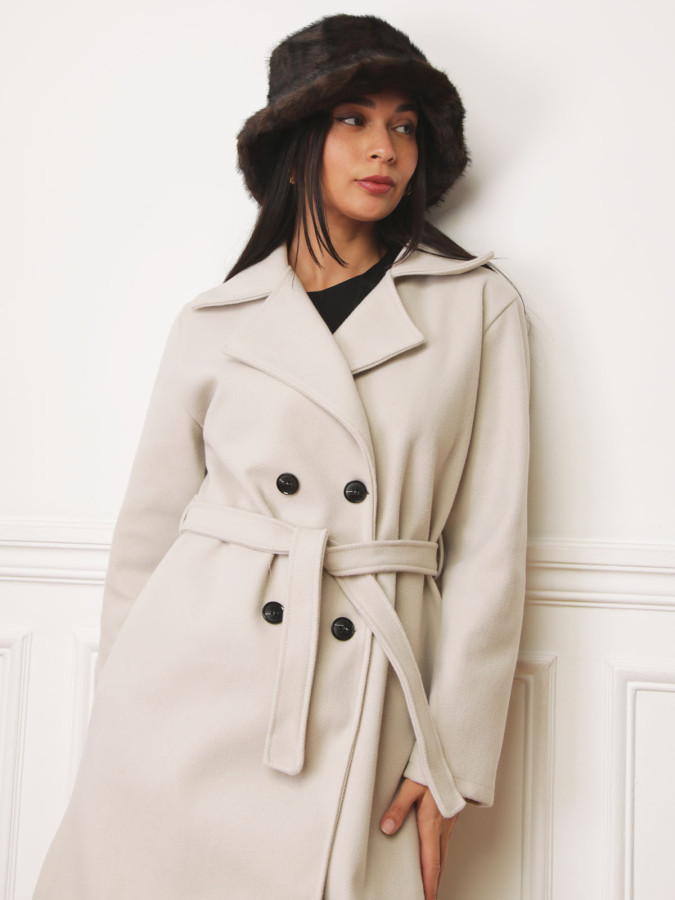 Bob en fausse fourrure marron