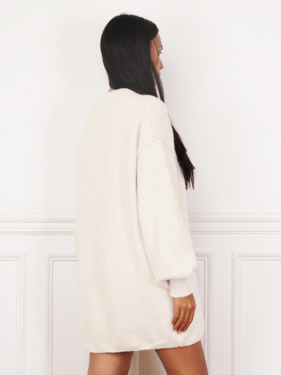Robe pull ample à coutures apparentes