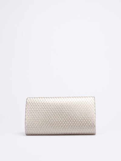 Pochette de soirée dorée élégante avec chaînette – Sac femme chic