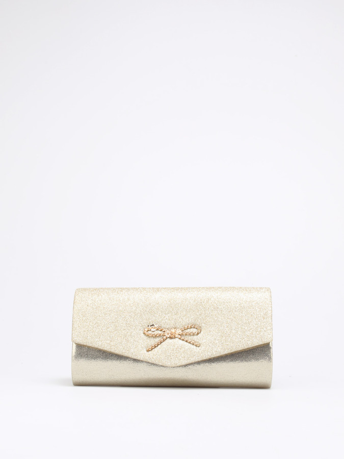 Pradize Pochette Pailletée Rose Femme 28x18 Cm - Sac Élégant Pour Tablette Et Documents