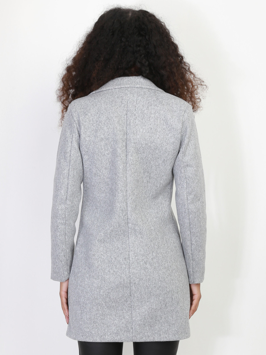 Manteau Mi-long Cynthia Steffe - Taille 10 - Gris - Occasion En Très Bon état