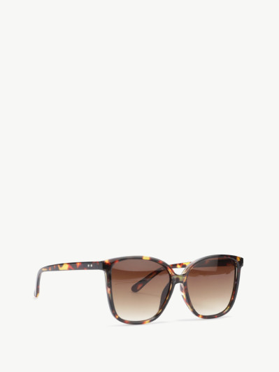 Lunettes de soleil oversize marron