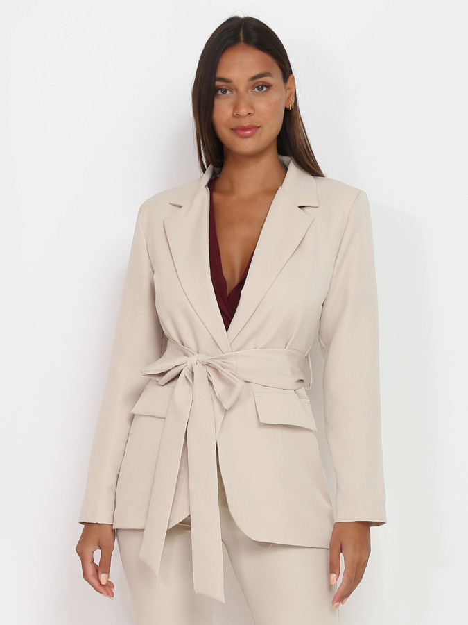 Veste blazer à nouer