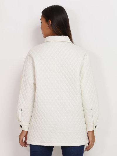 Surchemise blanche matelassée