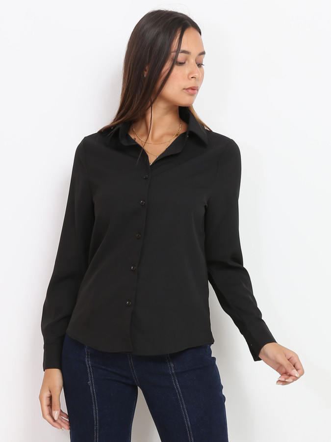 Chemise fluide noire