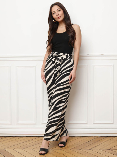 Débardeur côtelé noir