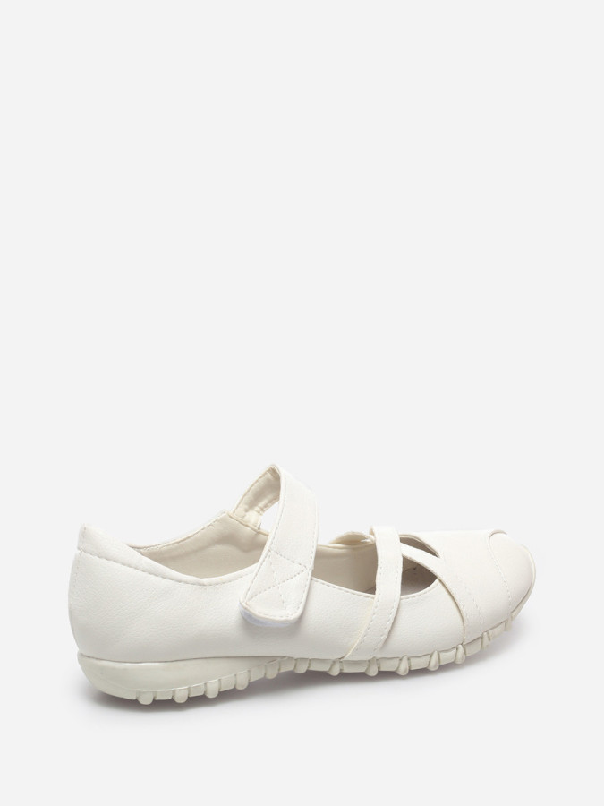 Chaussures femme pas cher ballerine confort Bienestar blanche La Modeuse