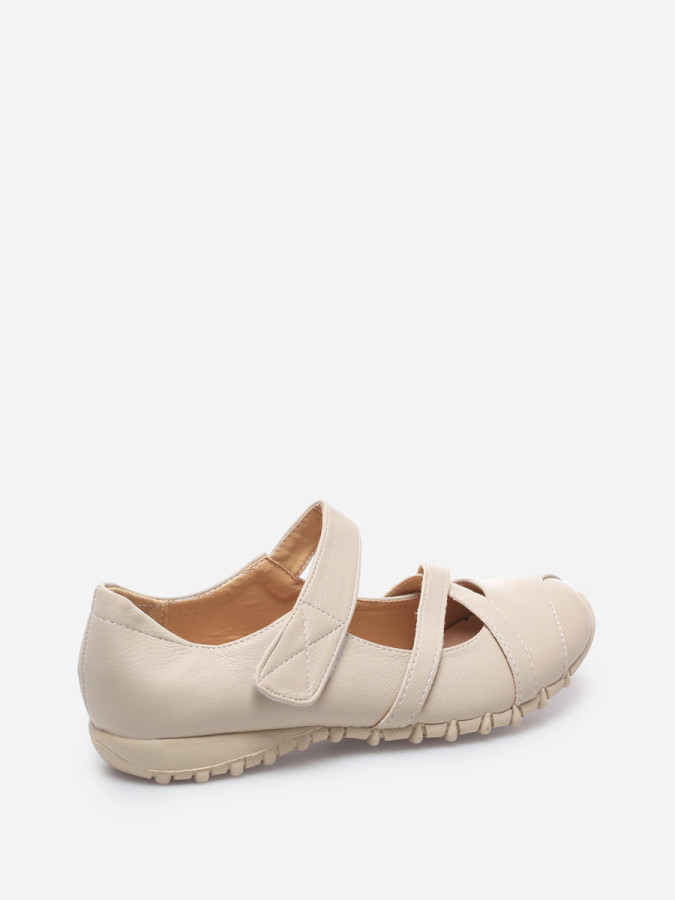 Chaussures femme pas cher ballerine confort Bienestar beige La Modeuse