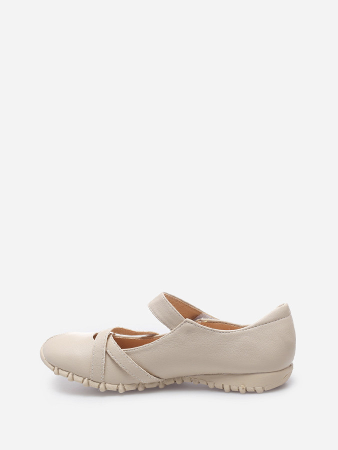 Chaussures femme pas cher ballerine confort Bienestar beige La Modeuse