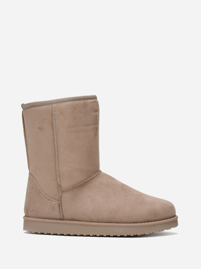 Boots beiges fourrées grandes tailles