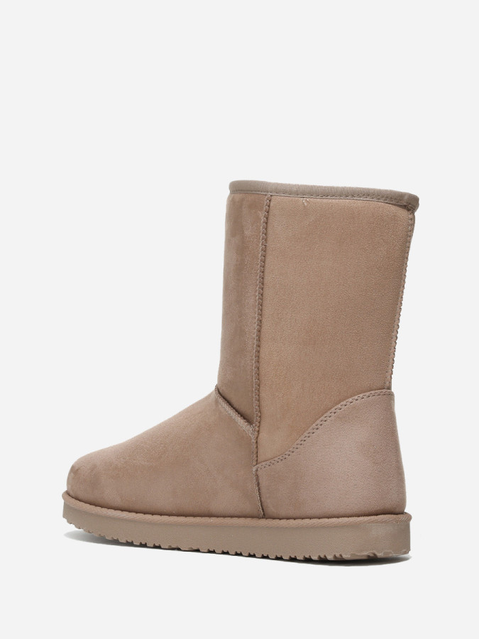 Boots beiges fourrées grandes tailles