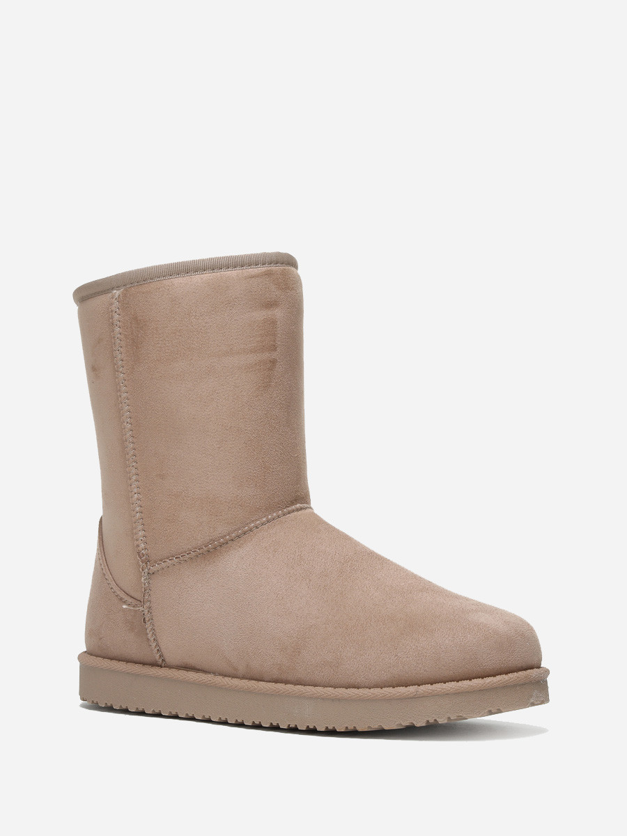 Bottes Fourrées Anna Field Taille 37 - Couleur Grise, Matière Cuir Synthétique, Doublure Chaude, Occasion à Vérifier