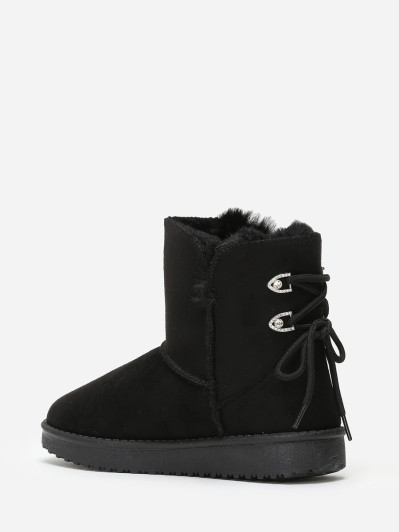 Boots fourrées à strass