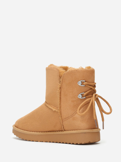 Boots fourrées à strass