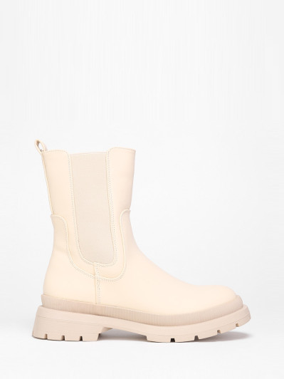 Bottines chelsea de pluie beiges