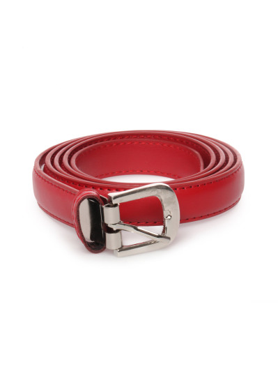Ceinture mat fine rouge femme pas cher la modeuse