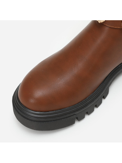 Chelsea marron à bride bijoux