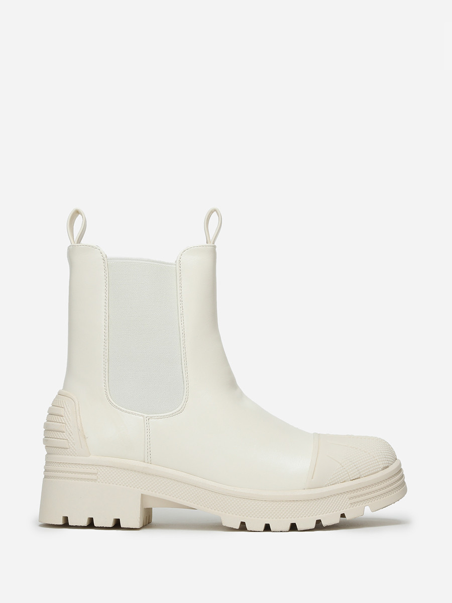 Chelsea crèmes crantées avec motifs en relief