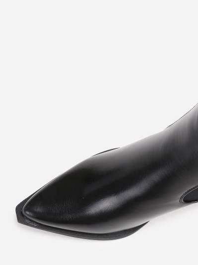 Bottines chelsea noires à bout pointu