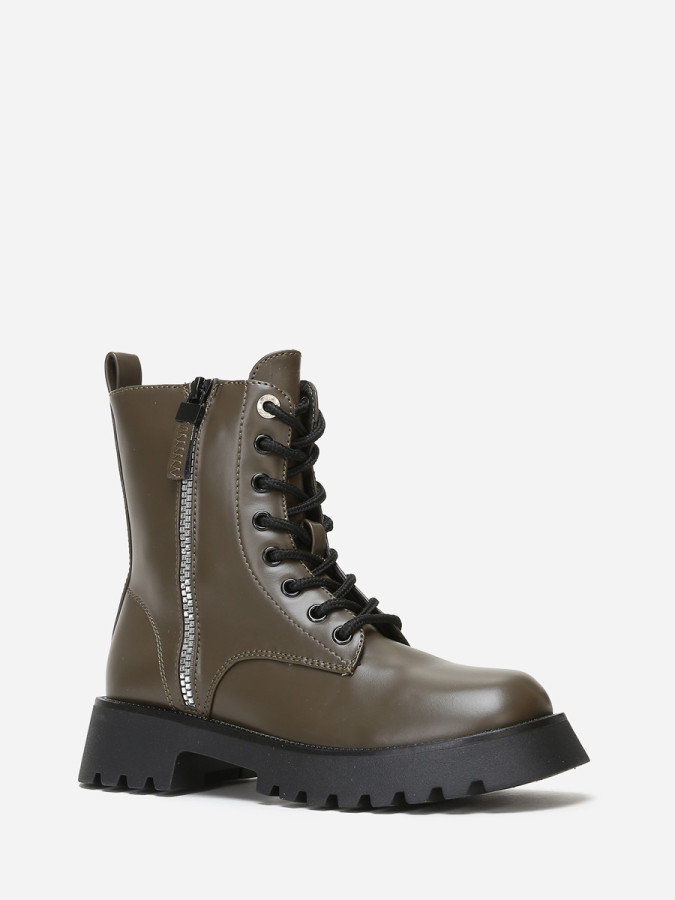 Rangers vert foncé à zip argenté