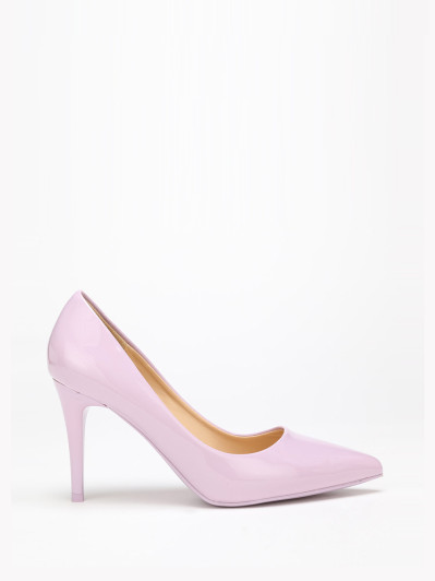 Escarpins parme vernis à talon aiguille